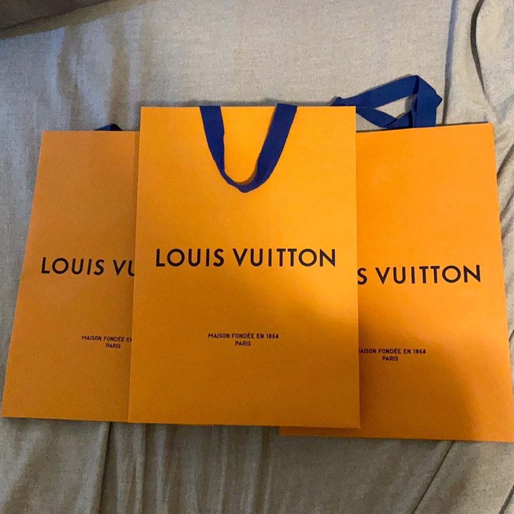 3 Louis Vuitton Shopping Bags